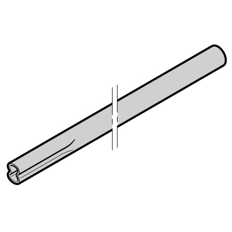 Торсионно-пружинный вал 25 мм × 2,25 мм (слева)